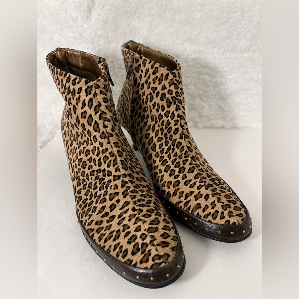 California Magdesians-80s/90s Vintage, USA, Leopard, Kitten Heel, Boot. Size-9N - Picture 3 of 11